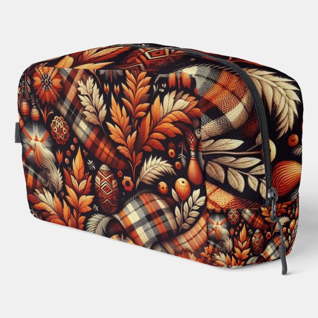 Neceser Otoño Plaid deja beige Naranja (Esquina derecha)