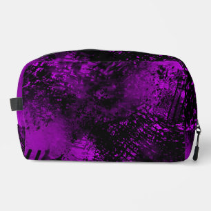 Neceser Paint Splatt Hatching Efecto Purple & Black