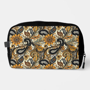 Neceser Paisley negro y amarillo