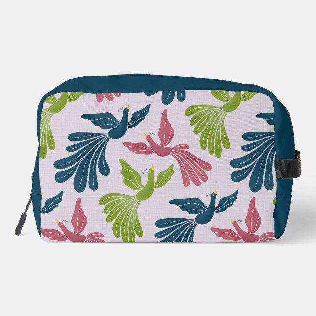 Neceser Pájaros de fuego modernos de mediados de siglo  (Reverso )