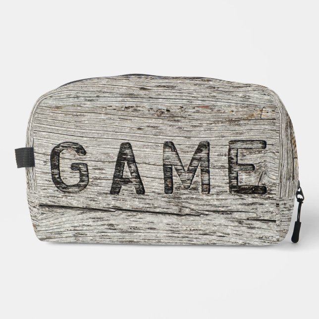 Neceser Palabra Rustic Weathered Wooden GAME (Anverso)