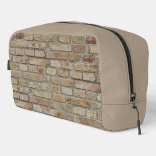 Neceser Pared de ladrillo marrón un diseño novedoso 