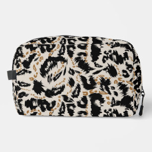 Neceser Patrón abstracto de leopardo bohemio africano