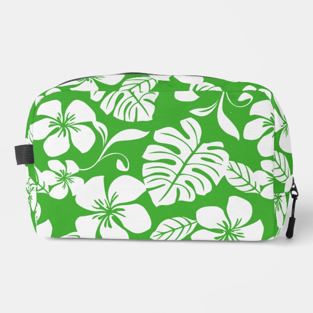 NECESER PATRÓN BIKINI ROSA EN VERDE GRIS (Anverso)