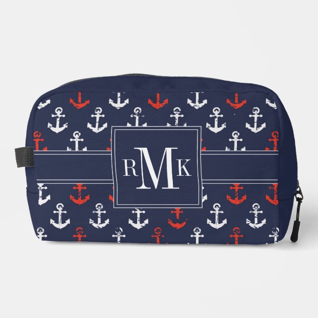 Neceser Patrón De Armada Azul Y Blanco Rojo (Anverso)