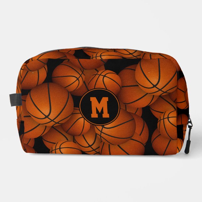 Neceser Patrón de baloncestos monogramados  (Anverso)