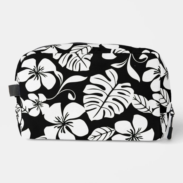 NECESER PATRÓN DE BIKINI ROSA EN NEGRO (Anverso)