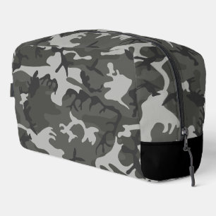 Neceser Patrón de camuflaje gris, patrón militar, ejército
