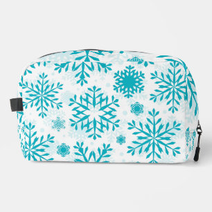 Neceser Patrón de Copo de Nieve Azul