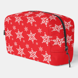 Neceser Patrón de copo de nieve, copos de nieve blancos, n