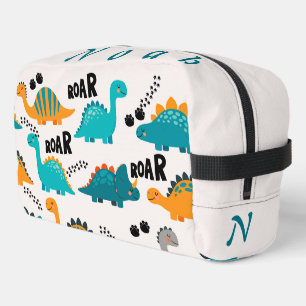 Neceser Patrón de dinosaurio lindo Nombre personalizado pa