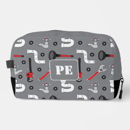 Neceser Patrón de fontanería monograma personalizado
