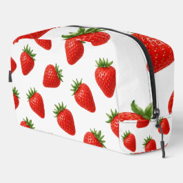 Neceser Patrón de Fresa Sin Costuras Fruta Roja Adorable