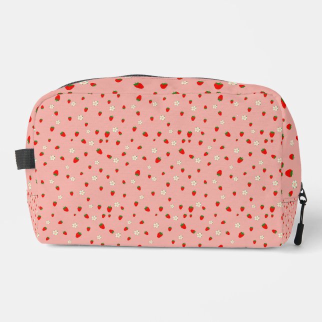 Neceser Patrón de fresas y flores (Anverso)