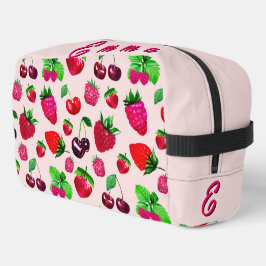 Neceser Patrón de Fruta de Fresa Adorable con Nombre Perso