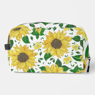 Neceser Patrón de girasol acuarela 