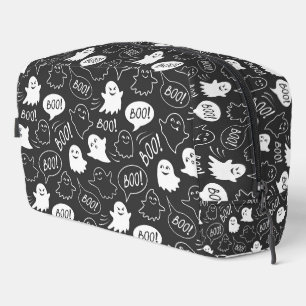 Neceser Patrón de Halloween de Doodle Cute de B&W