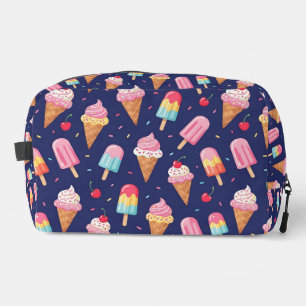 Neceser Patrón de helado, paletas y cerezas