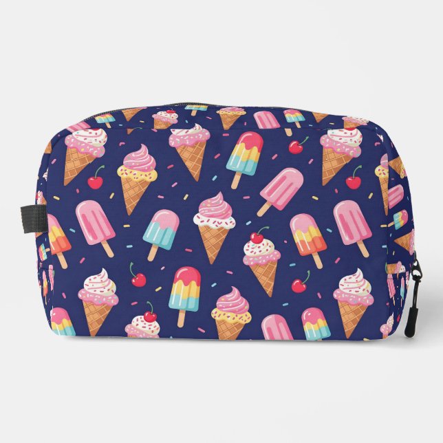 Neceser Patrón de helado, paletas y cerezas (Anverso)