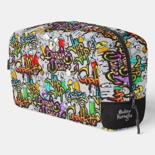 Neceser Patrón de Hiphop coloreado de nombre personalizado