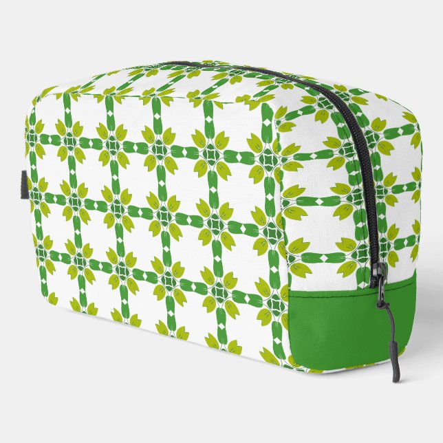 Neceser Patrón De Hojas, Patrón De Hojas, Hojas Verdes (Esquina derecha)