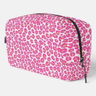 Neceser Patrón de Leopardo de oro rosado caliente