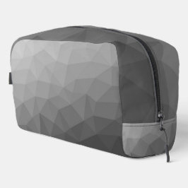Neceser Patrón de malla geométrica con gradiente gris