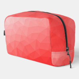 Neceser Patrón de malla geométrica con gradiente rojo