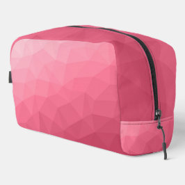 Neceser Patrón de malla geométrica con gradiente rosa