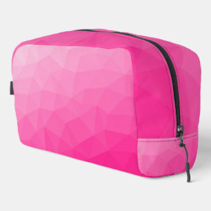 Neceser Patrón de malla geométrica con gradiente rosa cali