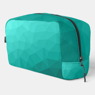 Neceser Patrón de malla geométrica de gradiente verde azul