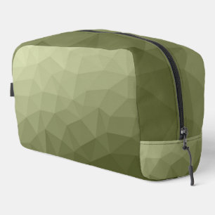 Neceser Patrón de malla geométrica de gradiente verde del