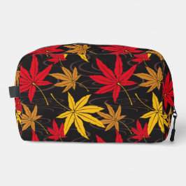 NECESER PATRÓN DE MAPLE JAPONÉS EN NEGRO