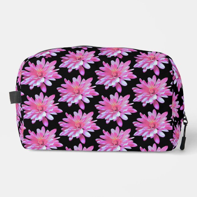 Neceser Patrón de margarita rosada, patrón floral de bonit (Anverso)