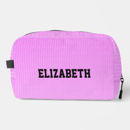 Neceser Patrón de puntos blancos rosados