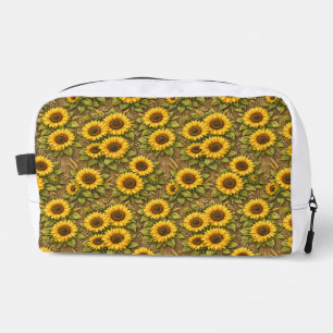 Neceser Patrón de repetición sin fisuras de girasol brilla