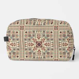 Neceser Patrón de Tatreez, ornamento geométrico beige