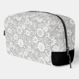 Neceser Patrón elegante de encaje floral blanco