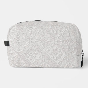 Neceser Patrón floral blanco