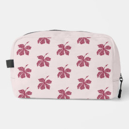 Neceser Patrón floral de hibisco rojo