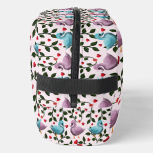Neceser Patrón floral de pájaros lindos