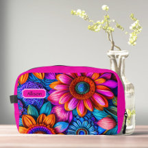 Patrón floral en estilo boho, personalizado