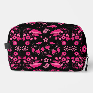 Neceser Patrón floral escandinavo rosa moderno
