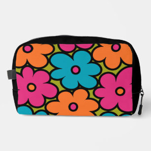 Neceser Patrón floral retro colorido