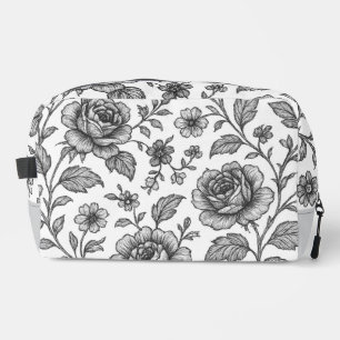 Neceser Patrón floral Rosa de época