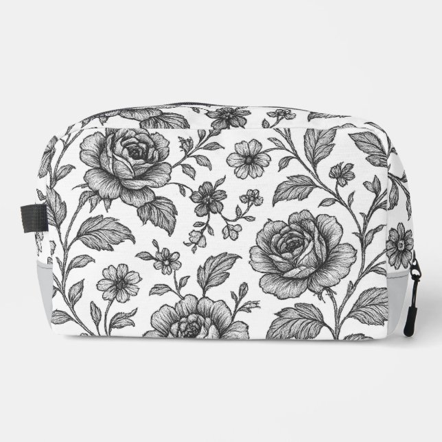 Neceser Patrón floral Rosa de época (Anverso)