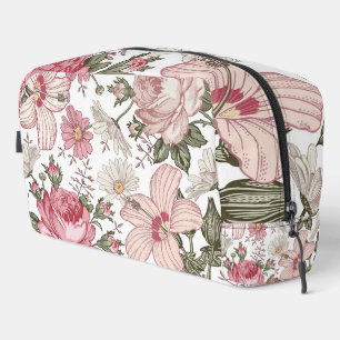 Neceser Patrón floral vintage con rosas