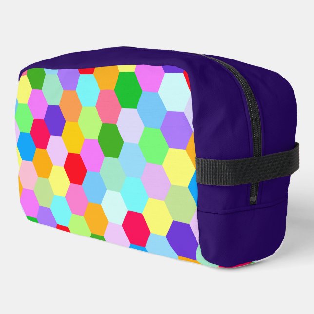 Neceser Patrón hexagonal multicolor (Esquina izquierda)