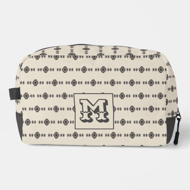 Neceser Patrón minimalista azteca geométrico sin tiempo (Anverso)