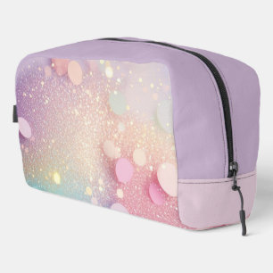 Neceser Patrón pastel de confetti en rosa, púrpura y azul